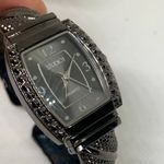 Studio black tone women’s cuff bracelet watch quartz analog 25mm running Photo 1