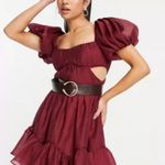 ASOS NWT DESIGN Petite voile mini dress with pleated bodice w/out belt Size 10 Photo 4