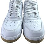 Nike  Air Force 1 Men's White Leather Low Top Lace Up Athletic Sneakers Shoes 13 Photo 2