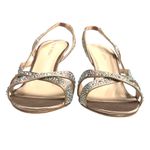 Pelle Moda Aurora Borealis Crystal Embellished Rose Gold Evening Sandals Size 8 Photo 10