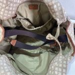 Kate Spade Classic Spade Stevie Lg Diaper Baby Bag Stucco Leather Trim Monogram Photo 7