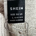 SheIn Women’s Cardigan Sweater Size L Beige Toggle Closure Pockets Long Sleeve Photo 4