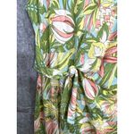 Talbots Tropical Print Dress Faux Wrap Short Sleeve Casual Tropical SummerXL Photo 3