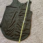 Banana Republic dark olive green lyocell blend contrast tank Photo 4