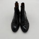 Topshop  Women's Wingtip Portugal Patent Leather Academia Chelsea Boots 39 US 8.5 Photo 3