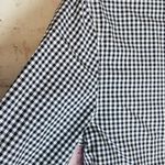 Rag and Bone  BLACK WHITE PLAID GINGHAM PRINT BOW TIE BACK BUTTON FRONT SHIRT XS Photo 5