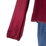 Tularosa  Heather Blouse Ruffle Collar Tassel Tie Back Red Size L Photo 7