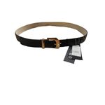 Versace Logo Studded Allover Leather Belt Black Gold $975 Large 90 cm New w/tag Photo 6