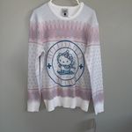 Sanrio NWT Hello Kitty Ski Club Snow Angel Crew Sweatshirt Woman Junior S Pink Photo 1