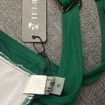 Tempt Me Green XL - -  Women XL Bikini Top Push Up Swim Top Halter Retro Photo 9