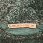 Peruvian Connection  Green Printed Cotton Top Size M Photo 3