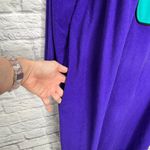 Vassarette Vintage  Fleece 1/2 Zip Robe Nightgown House Coat Size L Purple Color Photo 3