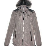 MICHAEL Michael Kors Gun Metal Missy Faux Shearling Lined Jacket Photo 0