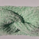 New Knitted Twisted Headband Ear Warmer Green Mint Chenille Handmade Handcrafted Photo 3