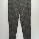Van Heusen  Slim Fit Ankle Stretch Pants Tan Black Medallion Print Size 8 NEW Photo 2