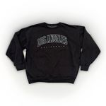 Brandy Melville John Galt Women's One Size Oversized Dark Gray Los Angeles Crewneck Sweatshirt Photo 1