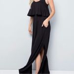 Sweet Lovely  Navy Blue Maxie Dress Size Medium Photo 2