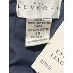 Bill Levkoff Chiffon Strapless Cocktail Dress Sweetheart Neckline Navy Dress 10 Photo 3