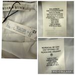 Alice + Olivia White Roe Tie Front Textured Mini Flare Slip Dress Size 12 NEW Photo 12