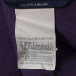 Max Mara 'S Womens Overcoat Purple Knee Length Pockets 100% Wool Collar 8 Photo 6