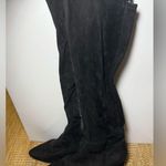 Rockport Women's Black Tall Suede Zip Up Boots,Heeled Boots,Size US 7 Photo 0