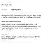 Hunter Bell Casper Women’s Midi Dress Green Geometric Size 8 Retail $540 Photo 9