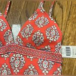 NWT Boden coral paisley floral one piece swimsuit vacation Resortwear 6 Red Photo 1