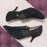 Ellen Tracy  Bree Pointed Toe Suede Ankle Boots in Black, Size 10 Photo 7