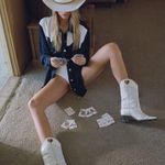 Lack of Color Ridge Cowboy in Ivory Small New Womens Western Beach festival Photo 12