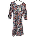 Pact Organic Spring Floral Fit & Flare Midi Party Dress Size Small NWT Photo 4