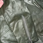 Slate + Willow Olive Leather Moto Jacket Size Medium $695 Photo 4
