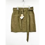 Faherty Palos Verdes Skirt in Olive Green Belted Size 6 Photo 1