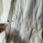 Faherty Jumpsuit Womens Large Overland Twill Cream Long Sleeve Organic Cotton Photo 11