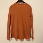 T.LA Nadia cut out waffle knit long sleeve thermal, terracota, oversized XS Photo 8