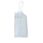 ZARA  White Ribbed Spaghetti Straps Womens Tank Top Cropped Boxy SZ XS # 1183 Photo 4