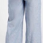 Athleta Cabo Linen Wide Leg Pant Chambray Blue 6 Photo 1