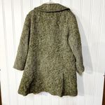 Vintage DAVIS OF BOSTON LAZAROUS Pea Coat Women Green Woven Double Breasted Size M Photo 4