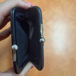 Vintage Black Leather Women’s Cigarette Wallet Photo 4