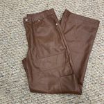 Avec Les Filles Avec Les Files High Rise Faux Leather Cargo Pants - Size 28 Photo 6