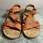 Taos Footwear Trulie Terracotta Orange and Tan Sandals Size 8 Photo 7