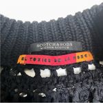 Scotch & Soda Maison Scotch Crochet Open Knit Fringe Sweater Swim Cover Up Black Photo 8