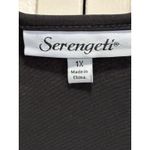 Serengeti Black Sleeveless Scoop Neck Size 1X Pleated Flowy Classic Photo 1