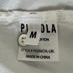 Pistola NWT Kaelynn Ruffle White Long Sleeve Cotton Blouse Photo 8