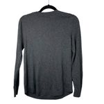 Loft Silk Blend Charcoal Grey Lightweight Sweater Blouse Women's Size Small Photo 3