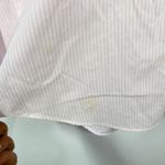 Las Olas  Pink Striped Button Down Shirt M Embroidered Butterfly Blouse‎ Kawaii Photo 10