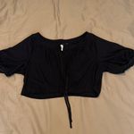 Ann Taylor NWT  Loft size M tie front cropped puffy sleeve jacket Photo 1