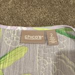 Chico's  Purple Floral Print Blazer SIZE 2 (L) Photo 1