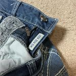 Ariat  REAL Denim Mid Rise Bootcut Jeans Blue Stitching Women Size 32s Photo 3