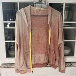 Vintage Havana  Pink and Cream Knit Zip Up Photo 2