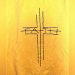 Faith slightly cropped sweatshirt Gold Size XXL Photo 1